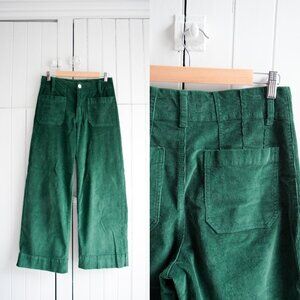 Lola Jeans emerald wide leg cords